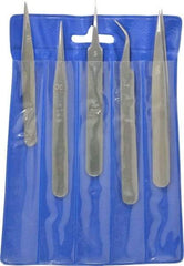 Value Collection - Stainless Steel Tweezer Set - 5 Piece - Best Tool & Supply