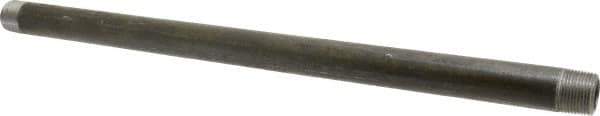 Made in USA - Schedule 80, 3/4" Diam x 18" Long Black Pipe Nipple - Threaded - Best Tool & Supply