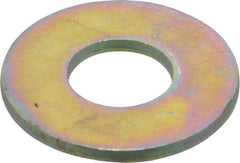 Made in USA - 9/16" Screw, Grade 8 Alloy Steel USS Flat Washer - 0.62" ID x 1.499" OD, 0.132" Thick, Zinc Yellow Dichromate Finish - Best Tool & Supply