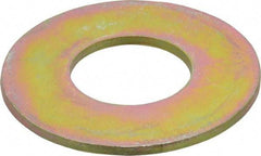 Made in USA - 1-1/4" Screw, Grade 8 Alloy Steel USS Flat Washer - 1.368" ID x 3.03" OD, 0.192" Thick, Zinc Yellow Dichromate Finish - Best Tool & Supply