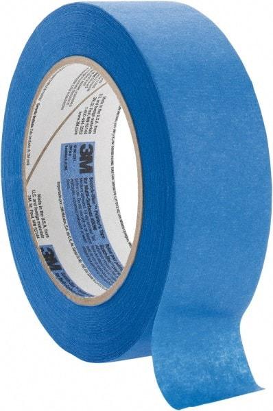 3M - 1-1/2" Wide x 60 Yd Long Blue Paper Masking Tape - Series 2090, 5.7 mil Thick, 27 In/Lb Tensile Strength - Best Tool & Supply