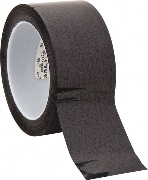 3M - 72 Yds. x 2", Black Polyester Film Tape - 850 Series, 1.9 mil Thick, 28 Lb./Inch Tensile Strength - Best Tool & Supply