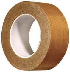 3M - 36 Yd Long x 12" Wide, Series 5453, Brown Silicone Glass Cloth/PTFE Tape - 8.2 mil Thick, 175 Lb/In Tensile Strength - Best Tool & Supply