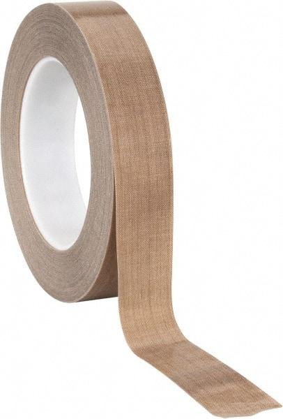 3M - 36 Yd Long x 1" Wide, Series 5453, Brown Silicone Glass Cloth/PTFE Tape - 8.2 mil Thick, 175 Lb/In Tensile Strength - Best Tool & Supply