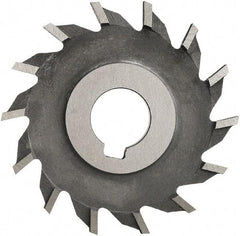 Made in USA - 6" Diam x 3/8" Width of Cut, 28 Teeth, High Speed Steel Side Milling Cutter - Straight Teeth, Uncoated - Best Tool & Supply