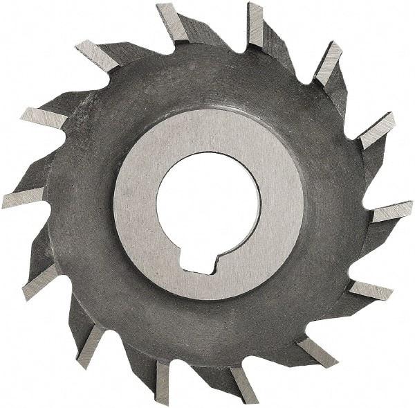 Made in USA - 4" Diam x 3/8" Width of Cut, 24 Teeth, High Speed Steel Side Milling Cutter - Straight Teeth, Uncoated - Best Tool & Supply