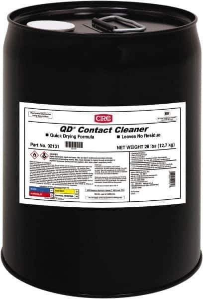 CRC - 5 Gallon Pail Contact Cleaner - 0°F Flash Point, 22,600 Volt Dielectric Strength, Flammable, Food Grade, Plastic Safe - Best Tool & Supply