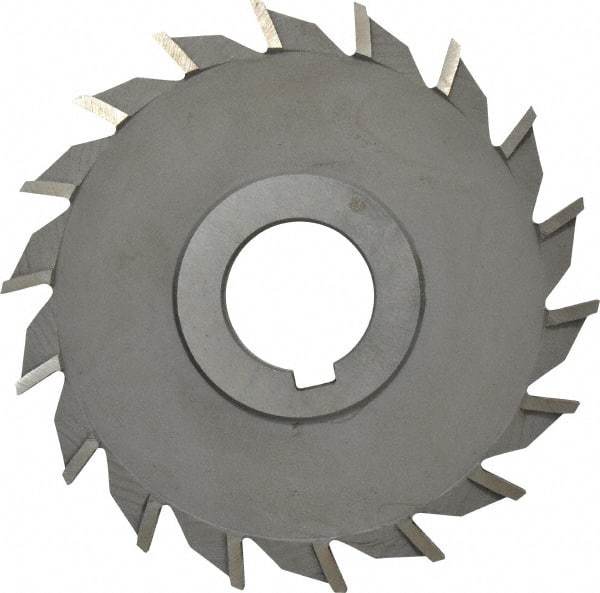 Value Collection - 16 Teeth, 4" Diam x 11/32" Width of Cut, High Speed Steel Side Milling Cutter - Straight Teeth, Uncoated - Best Tool & Supply