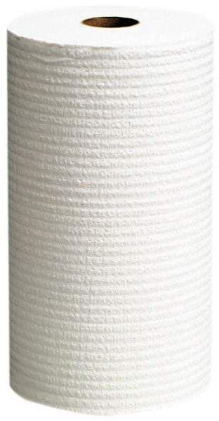 WypAll - X60 Dry Shop Towel/Industrial Wipes - Small Roll, 13-3/8" x 9-3/4" Sheet Size, White - Best Tool & Supply