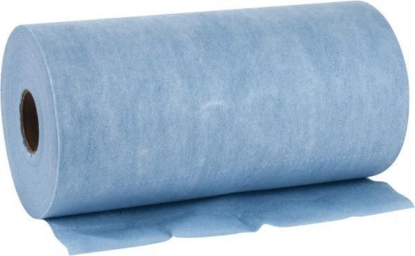 WypAll - X60 Dry Shop Towel/Industrial Wipes - Small Roll, 13-3/8" x 9-3/4" Sheet Size, Blue - Best Tool & Supply