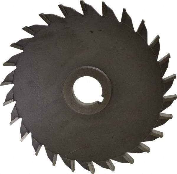 Value Collection - 20 Teeth, 6" Diam x 3/8" Width of Cut, High Speed Steel Side Milling Cutter - Straight Teeth, Uncoated - Best Tool & Supply