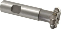 Whitney Tool Co. - 5/32" Radius, 5/16" Circle Diam, 1-5/16" Cutter Diam, Shank Connection, Convex Radius Cutter - 3/4" Shank Diam, 3-1/2" OAL, High Speed Steel, Uncoated, Profile Ground, 10 Teeth, Weldon Flat - Best Tool & Supply