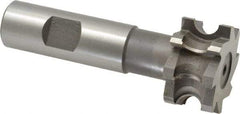 Whitney Tool Co. - 3/16" Radius, 3/8" Circle Diam, 1-3/8" Cutter Diam, 3/4" Cutting Width, Shank Connection, Concave Radius Cutter - 3/4" Shank Diam, 3-1/2" OAL, High Speed Steel, Uncoated, Profile Ground, 8 Teeth, Weldon Flat - Best Tool & Supply