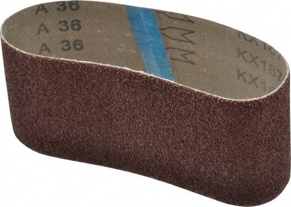 Tru-Maxx - 3" Wide x 18" OAL, 36 Grit, Aluminum Oxide Abrasive Belt - Aluminum Oxide, Very Coarse, Coated - Best Tool & Supply