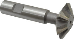 Whitney Tool Co. - 1-7/8° 1-7/8" Cut Diam, 5/8" Cut Width, 3/4" Shank, Carbide-Tipped Double-Angle Cutter - Best Tool & Supply