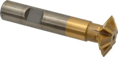 Whitney Tool Co. - 1° 1" Cut Diam, 5/16" Cut Width, 1/2" Shank, Carbide-Tipped Double-Angle Cutter - Best Tool & Supply