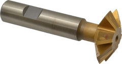 Whitney Tool Co. - 1-1/2° 1-1/2" Cut Diam, 1/2" Cut Width, 5/8" Shank, Carbide-Tipped Double-Angle Cutter - Best Tool & Supply