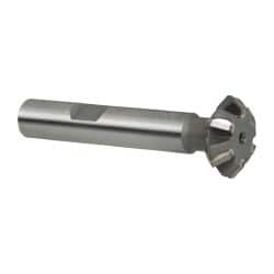 Whitney Tool Co. - 3/4° 3/4" Cut Diam, 1/4" Cut Width, 3/8" Shank, Carbide-Tipped Double-Angle Cutter - Best Tool & Supply