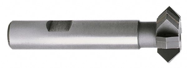 Whitney Tool Co. - 1-3/8° 1-3/8" Cut Diam, 7/16" Cut Width, 5/8" Shank, Carbide-Tipped Double-Angle Cutter - Best Tool & Supply