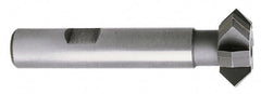 Whitney Tool Co. - 1-7/8° 1-7/8" Cut Diam, 5/8" Cut Width, 3/4" Shank, Carbide-Tipped Double-Angle Cutter - Best Tool & Supply