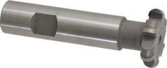 Whitney Tool Co. - 5/32" Radius, 5/16" Circle Diam, 1-5/16" Cutter Diam, Shank Connection, Convex Radius Cutter - 3/4" Shank Diam, 3-1/2" OAL, Carbide-Tipped, Uncoated, Profile Ground, 6 Teeth, Weldon Flat - Best Tool & Supply