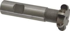 Whitney Tool Co. - 3/16" Radius, 3/8" Circle Diam, 1-3/8" Cutter Diam, Shank Connection, Convex Radius Cutter - 3/4" Shank Diam, 3-1/2" OAL, Carbide-Tipped, Uncoated, Profile Ground, 6 Teeth, Weldon Flat - Best Tool & Supply