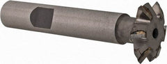 Whitney Tool Co. - 3/4" Diam x 5/16" Width of Cut, 60° Included Angle, Shank Connection, Carbide Tipped Single Angle Cutter - 3/8" Shank Diam, 2-1/8" Overall Length, Right Hand Cut, Uncoated - Best Tool & Supply