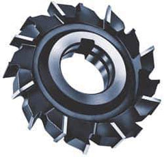 Made in USA - 3" Diam x 1/2" Width of Cut, 18 Teeth, Cobalt Side Milling Cutter - Staggered Teeth, Uncoated - Best Tool & Supply