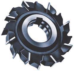 Made in USA - 6" Diam x 3/4" Width of Cut, 24 Teeth, Cobalt Side Milling Cutter - Staggered Teeth, Uncoated - Best Tool & Supply