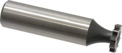 Interstate - 1/2" Diam x 3/32" Face Width, Cobalt, 8 Teeth, Shank Connection Woodruff Keyseat Cutter - Uncoated, 2-3/32" OAL x 1/2" Shank, Straight Teeth, ANSI 304, Old Standard 2 - Best Tool & Supply