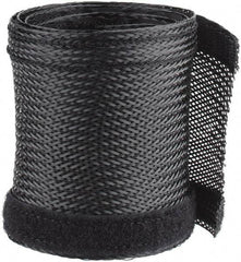 Techflex - Black Braided Cable Sleeve - 3' Coil Length, -103 to 257°F - Best Tool & Supply