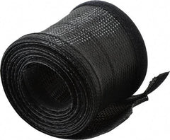 Techflex - Black Braided Cable Sleeve - 10' Coil Length, -103 to 257°F - Best Tool & Supply