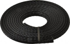 Techflex - Black Braided Expandable Cable Sleeve - 10' Coil Length, -103 to 257°F - Best Tool & Supply