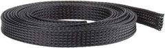 Techflex - Black Braided Expandable Cable Sleeve - 10' Coil Length, -103 to 257°F - Best Tool & Supply