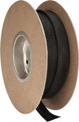 Techflex - Black Braided Expandable Cable Sleeve - 50' Coil Length, -103 to 257°F - Best Tool & Supply