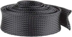 Techflex - Black Braided Expandable Cable Sleeve - 10' Coil Length, -103 to 257°F - Best Tool & Supply