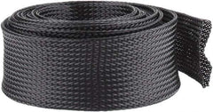 Techflex - Black Braided Expandable Cable Sleeve - 10' Coil Length, -103 to 257°F - Best Tool & Supply