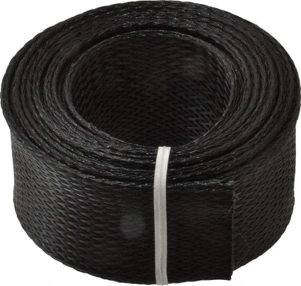 Techflex - Black Braided Expandable Cable Sleeve - 10' Coil Length, -103 to 257°F - Best Tool & Supply