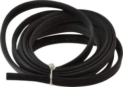 Techflex - Black Braided Expandable Cable Sleeve - 10' Coil Length, -103 to 257°F - Best Tool & Supply