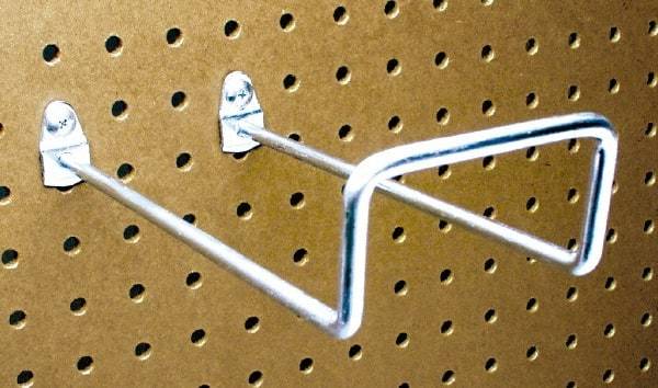 Triton - 2-3/4" ID, 1/4" Diam, 8" Long Double Closed End Loop Pegboard Hook - 8-5/8" Projection, 80° Bend, 2" Bend Length, Steel - Best Tool & Supply