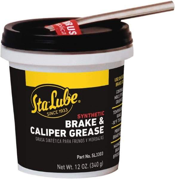 CRC - 12 oz Tub Synthetic High Temperature Grease - Black, High Temperature, 450°F Max Temp, NLGIG 2, - Best Tool & Supply