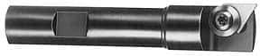 APT - 15mm Cut Diam, 1/2" Shank Diam, 3" OAL, Indexable Square Shoulder End Mill - TPG 221, TPG 222, TPG 223 Inserts, Weldon Shank, 90° Lead Angle, Series Tri-Dex - Best Tool & Supply