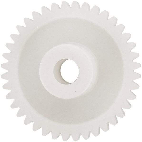 Made in USA - 48 Pitch, 1.666" Pitch Diam, 1-3/4" OD, 40 Tooth Spur Gear - 1/4" Face Width, 5/16" Bore Diam, 43/64" Hub Diam, 20° Pressure Angle, Acetal - Best Tool & Supply