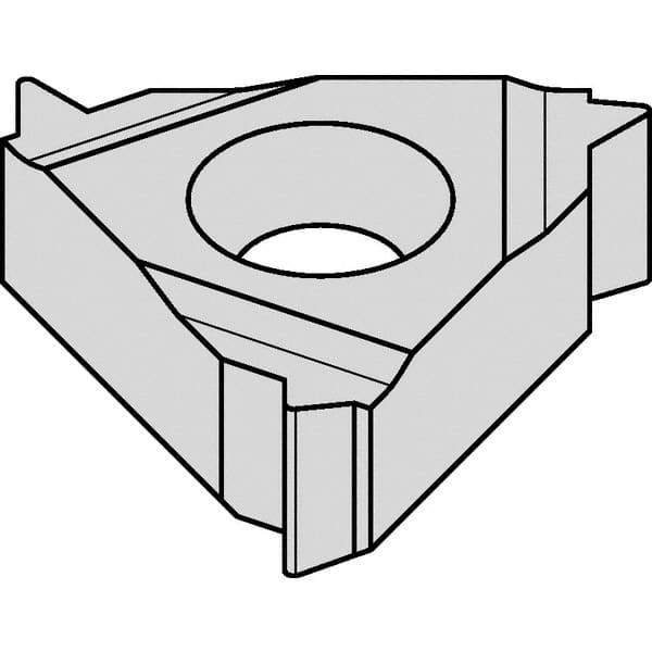 Kennametal - 16EL External Left Hand 12 UN Laydown Threading Insert - Grade KC5025, TiAlN Coated Carbide, 9.53mm Inscribed Circle - Best Tool & Supply