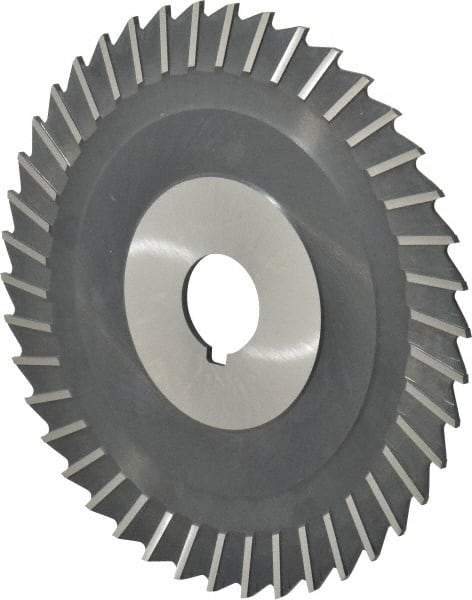 Value Collection - 6" Blade Diam x 3/32" Blade Thickness, 1" Hole, 42 Teeth, High Speed Steel Side Chip Saw - Straight Tooth, Arbor Connection, Uncoated - Best Tool & Supply