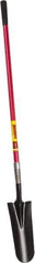 Razor-Back - 14" High x 6" Wide Tapered Steel Spade - 48" Long Fiberglass Straight Handle, Front Turned - Best Tool & Supply