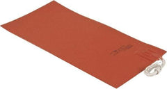 Value Collection - 12" Long x 6" Wide, Rectangular, Silicon Rubber, Standard Heat Blanket - 120 Volt, Plain Back, Use with Metal Containers - Best Tool & Supply