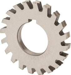 Value Collection - 1/2" Radius, 1" Circle Diam, 3-1/4" Cutter Diam, Arbor Connection, Concave Radius Cutter - High Speed Steel, Oxide Finish, Form Relieved, 10 Teeth - Best Tool & Supply