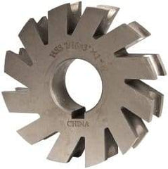 Value Collection - 7/32" Radius, 7/16" Circle Diam, 3" Cutter Diam, 7/16" Cutting Width, Arbor Connection, Concave Radius Cutter - High Speed Steel, Oxide Finish, Form Relieved, 10 Teeth - Best Tool & Supply