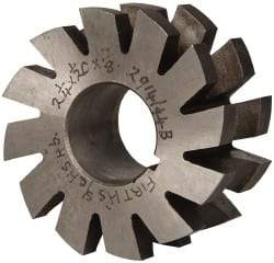 Value Collection - 1/4" Radius, 1/2" Circle Diam, 2-1/4" Cutter Diam, 1/2" Cutting Width, Arbor Connection, Concave Radius Cutter - High Speed Steel, Oxide Finish, Form Relieved, 10 Teeth - Best Tool & Supply